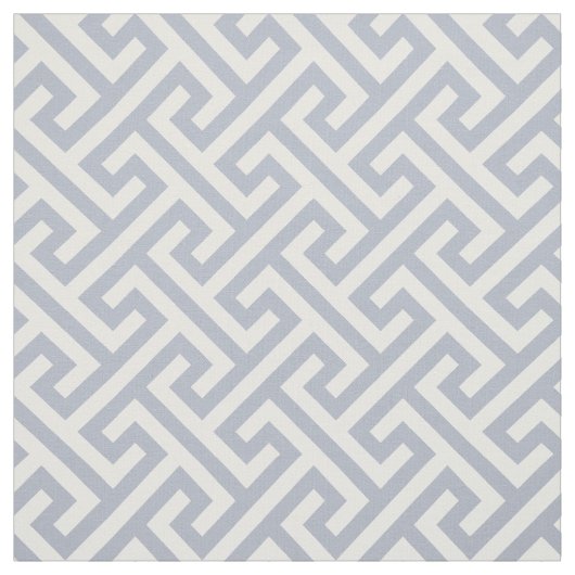 Chic grey and white greek key geometric pattern stof (Swatch)