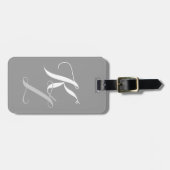 Chic Grey Bagagelabel (Voorkant horizontaal)