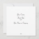 Chic Grey Explosion Waterverf Stip Red Text Bedankkaart (Achterkant)