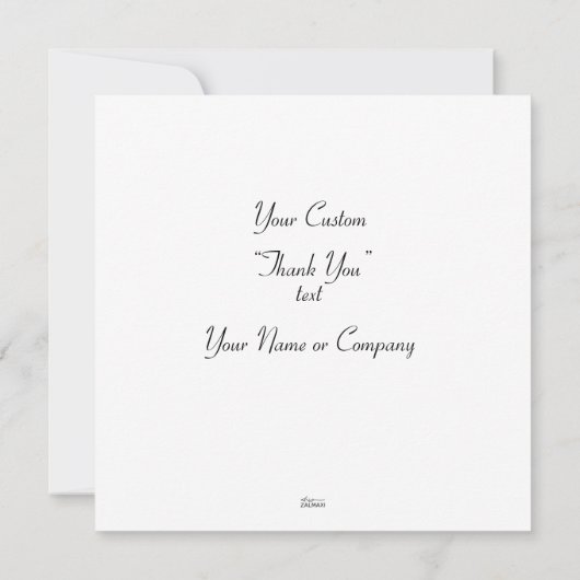 Chic Grey Explosion Waterverf Stip Red Text Bedankkaart (Achterkant)