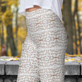 Chic Grey gespiegeld Helix patroon Leggings