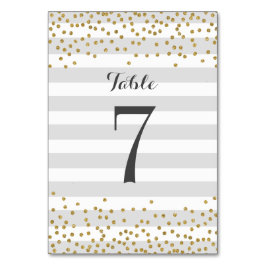 Chic Grey Gold Stripe Vrijgezellenfeest Party Wedd Kaart