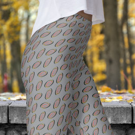 Chic Grey Helix patroon Leggings