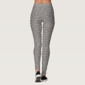 Chic Grey Helix patroon Leggings (Achterkant)