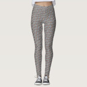 Chic Grey Helix patroon Leggings (Voorkant)