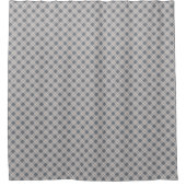 Chic Grey Shower Curtain Modern Plaid Statement Douchegordijn (Voorkant)
