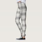 Chic Grey Tartan Leggings (Links)