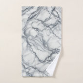Chic Grey & White Marble Look Glamour Bad Handdoek (Handdoek)