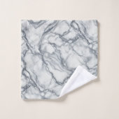 Chic Grey & White Marble Look Glamour Bad Handdoek (Wasdoekje)