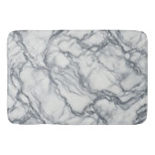 Chic Grey & White Marble Look Glamour Badmat (Voorkant)