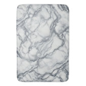 Chic Grey & White Marble Look Glamour Badmat (Voorkant Verticaal)