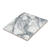 Chic Grey & White Marble Look Glamour Tegeltje (Zijkant)