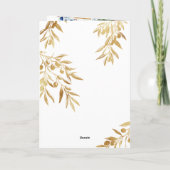 Chic Griekenland Bestemming Trouwpaspoort QR-code (Achterkant)