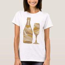 Chic grijs CHAMPAGNEFLES EN GLAS