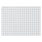 Chic grijs dogtooth houndstooth patroon tafelkleed (Voorkant (Horizontaal))