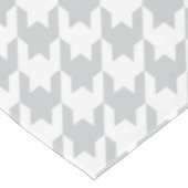 Chic grijs dogtooth houndstooth patroon tafelkleed (Gekanteld)