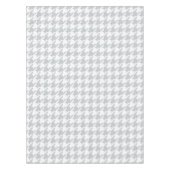 Chic grijs dogtooth houndstooth patroon tafelkleed (Voorkant)