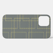 Chic grijs & goud geometrisch glamor Case-Mate iPhone case (Achterkant (horizontaal))
