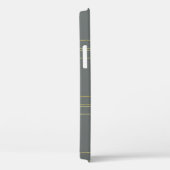 Chic grijs & goud geometrisch glamor Case-Mate iPhone case (Achterkant / Rechts)