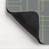 Chic grijs & goud geometrisch glamor muismat (Hoek)