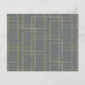 Chic Grijs & Goud Geometrische Glam Bewaar de Datu (Achterkant)
