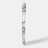 Chic grijs & wit marmer look glamour Case-Mate iPhone case (Achterkant / Rechts)