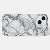 Chic grijs & wit marmer look glamour Case-Mate iPhone case (Achterkant (horizontaal))