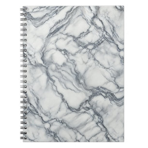 Chic grijs & wit marmer uiterlijk glamour notitieboek