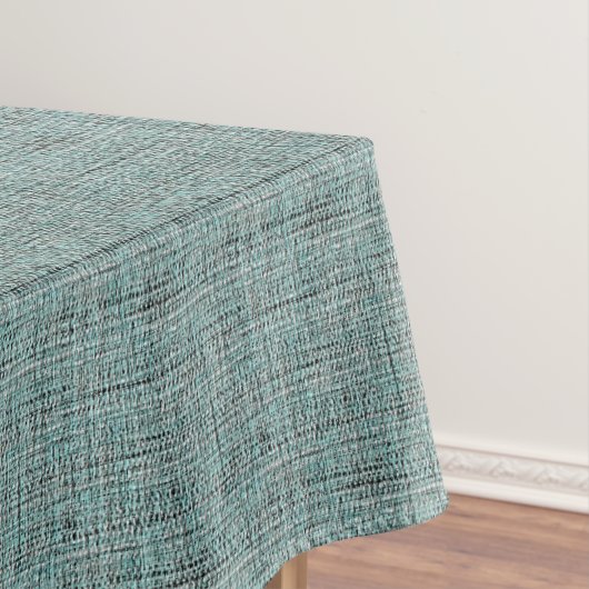 Chic grijs zeeschuim blauwgroene groene Boucle gew Tafelkleed (Voorbeeld)