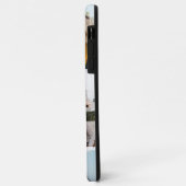 Chic Grijze Marmer 7 Foto Collage Case-Mate iPhone Case (Achterkant/links)