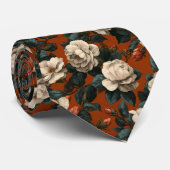 Chic Groomsmen Gift Gardenias Flower Stropdas (Opgerold)