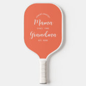 Chic grootmoeder gevestigde scripttypografie pickleball paddle (Voorkant)