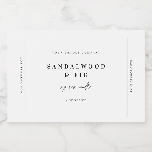 Chic Grote Potkaars Label Sticker Zakelijk Label (Enkel label)