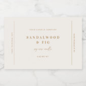 Chic Grote Potkaars Label Sticker Zakelijk Label (Enkel label)