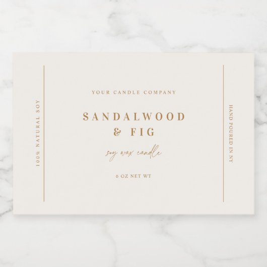 Chic Grote Potkaars Label Sticker Zakelijk Label (Enkel label)