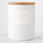 Chic Grote Potkaars Label Sticker Zakelijk Label (Voorkant)