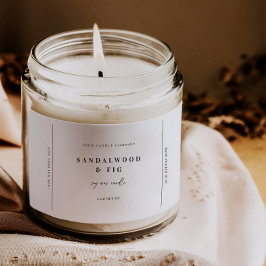 Chic Grote Potkaars Label Sticker Zakelijk Label