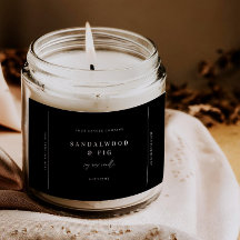 Chic Grote Potkaars Label Sticker Zakelijk Label