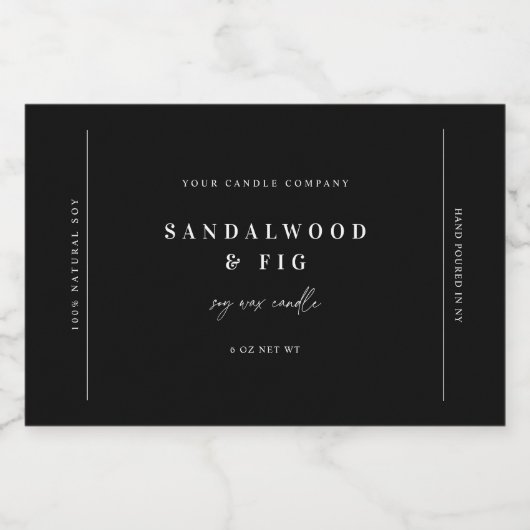 Chic Grote Potkaars Label Sticker Zakelijk Label (Enkel label)