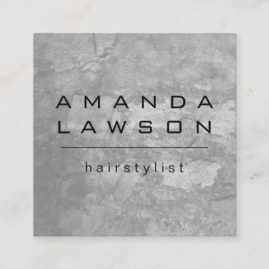 Chic Grunge Gray (afspraak) Afsprakenkaartje (Voorkant)