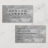 Chic Grunge Grijs (afspraak) Afsprakenkaartje (Voorkant / Achterkant)