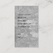 Chic Grunge White Grey (afspraak) Afsprakenkaartje (Achterkant)