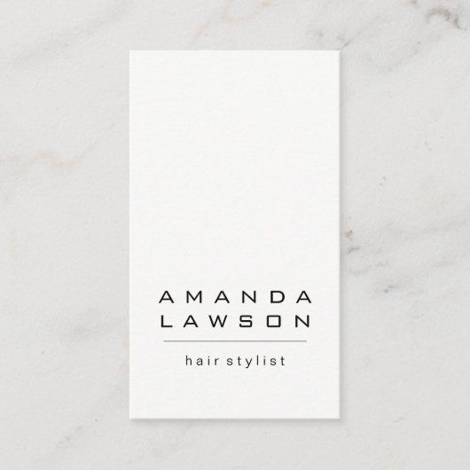 Chic Grunge White Grey (afspraak) Afsprakenkaartje (Voorkant)