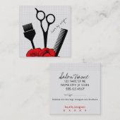 chic haarstylist, meisjesrood klantenkaartje (Voorkant / Achterkant)