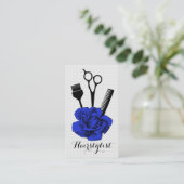 chic  haarstylist navy mod visitekaartje (Staand voorkant)