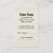 chic  haarstylist roze klantenkaartje (Achterkant)