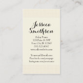 chic  haarstylist roze roze molen visitekaartje (Achterkant)