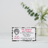 "Chic Hair Pineeres & Products" Diva Visitekaartje (Staand voorkant)