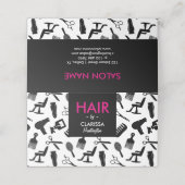 Chic Hair Stylist Appointcard Afsprakenkaart (Buitenkant ongevouwen)