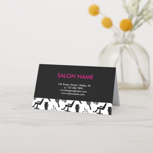 Chic Hair Stylist Appointcard Afsprakenkaart (Achterkant)